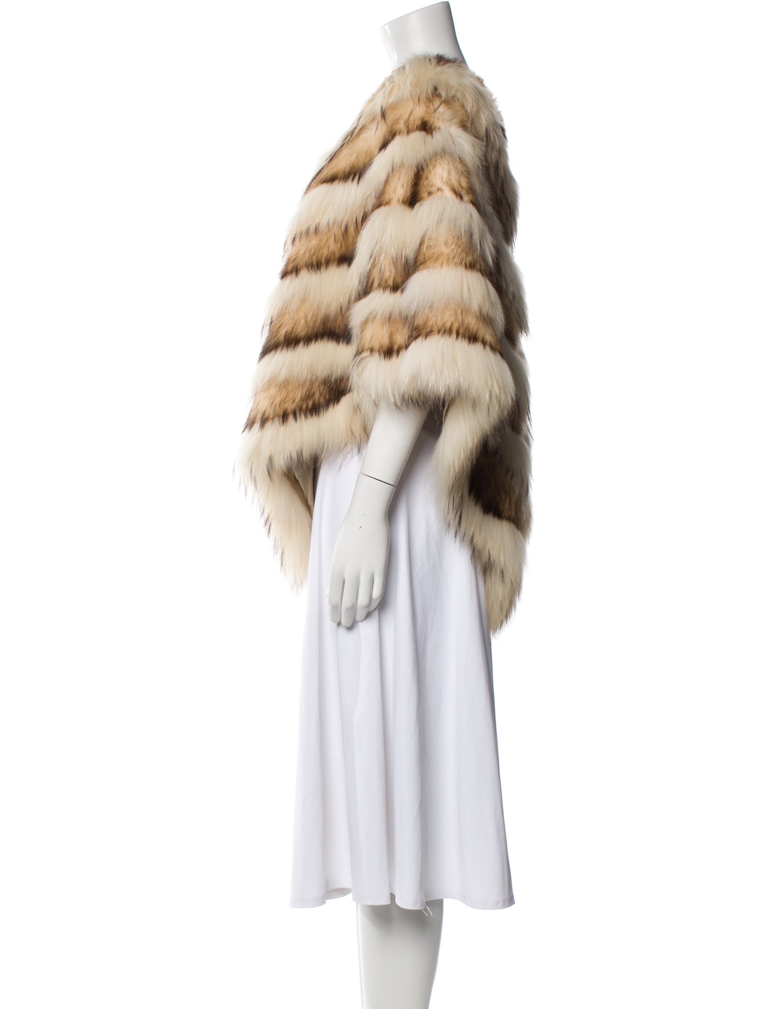 Dennis Basso Fur Striped Fur Jacket