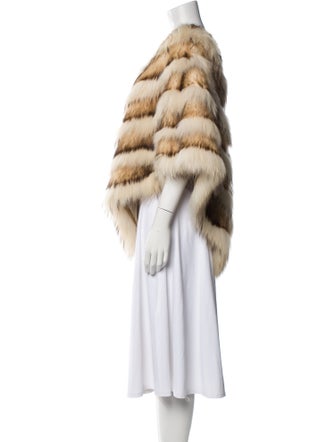 Dennis Basso Fur Striped Fur Jacket