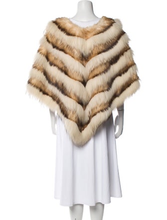 Dennis Basso Fur Striped Fur Jacket