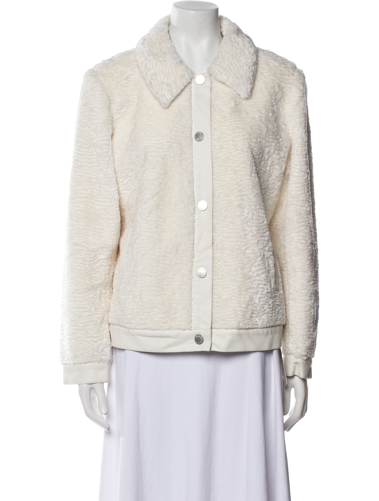 Dennis Basso Faux Fur Faux Fur Jacket