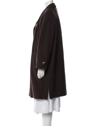 Dennis Basso Wool Trench Coat