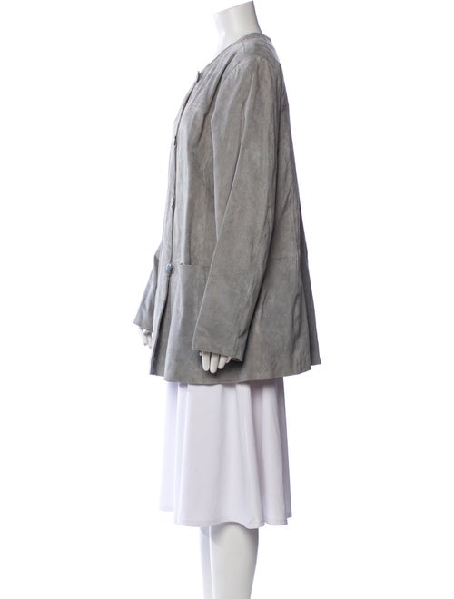 Dennis Basso Leather Coat