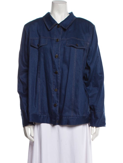 Dennis Basso Linen Coat