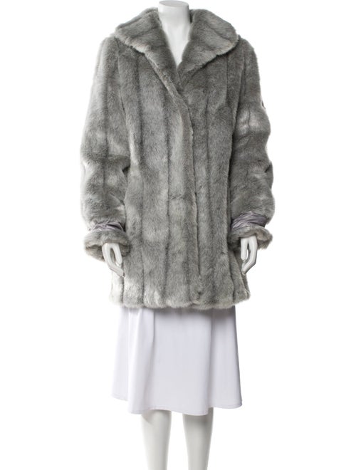 Dennis Basso Faux Fur Faux Fur Coat
