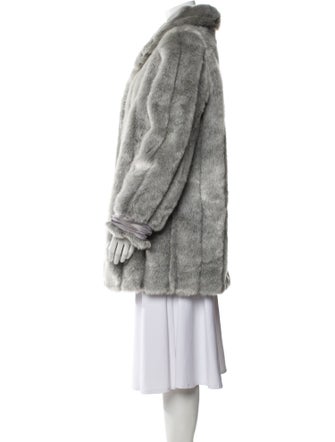 Dennis Basso Faux Fur Faux Fur Coat