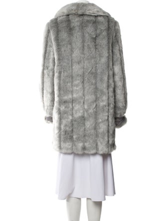 Dennis Basso Faux Fur Faux Fur Coat