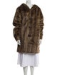 Dennis Basso Printed Faux Fur Coat