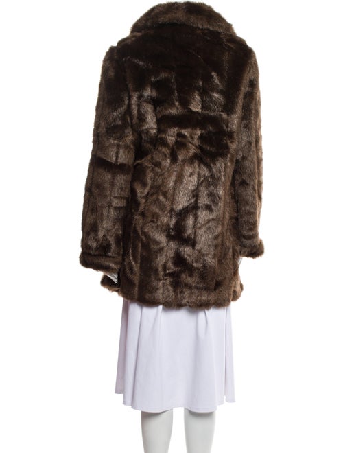 Dennis Basso Faux Fur Faux Fur Coat