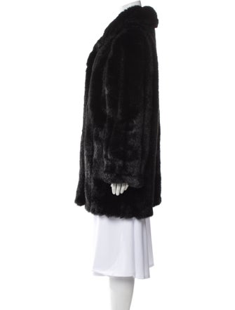 Dennis Basso Faux Fur Faux Fur Coat