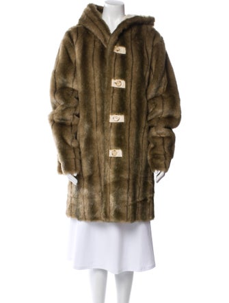 Dennis Basso Faux Fur Faux Fur Coat