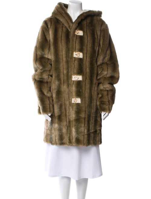 Dennis Basso Faux Fur Faux Fur Coat