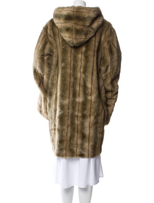 Dennis Basso Faux Fur Faux Fur Coat