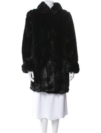 Dennis Basso Faux Fur Faux Fur Coat