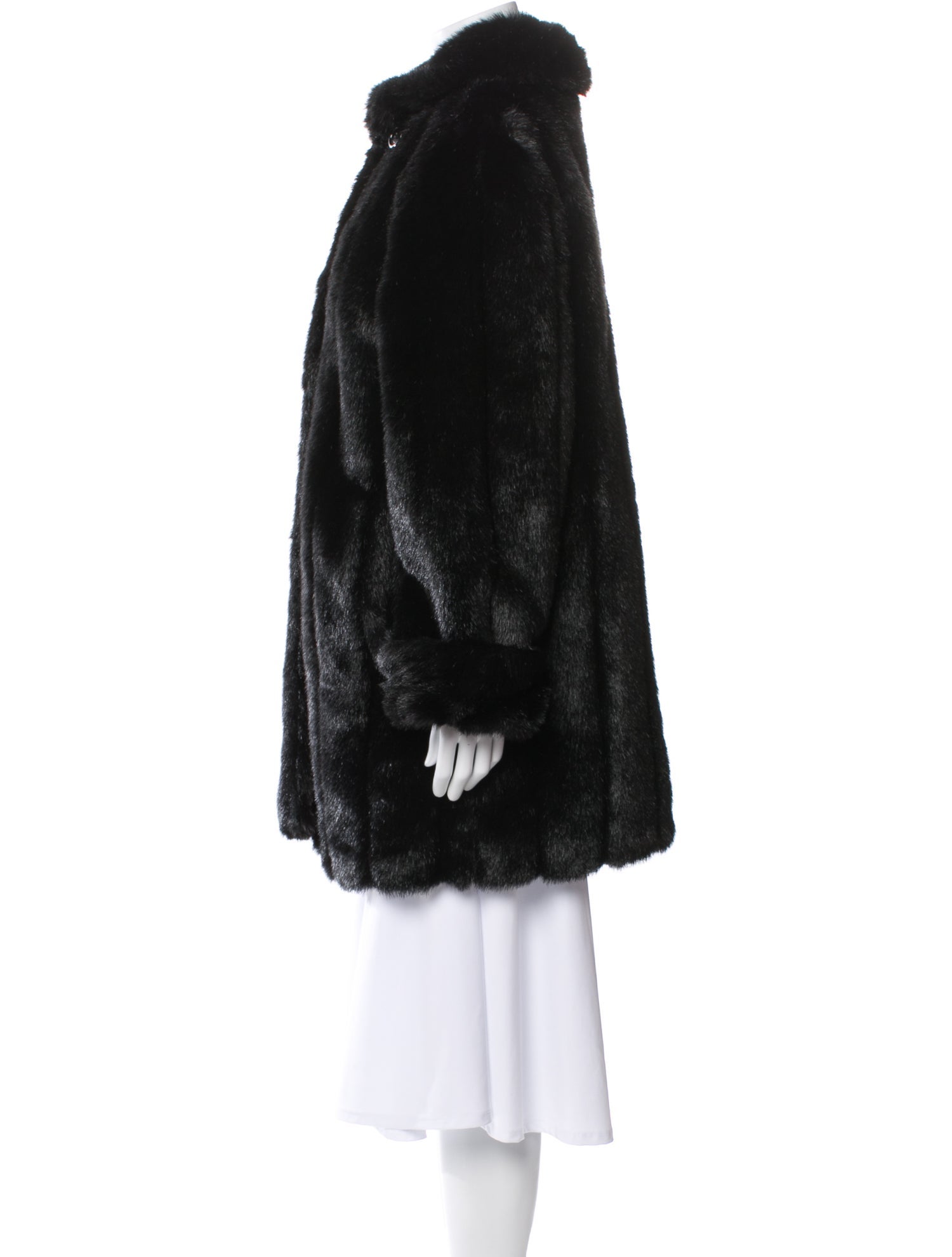 Dennis Basso Faux Fur Faux Fur Coat