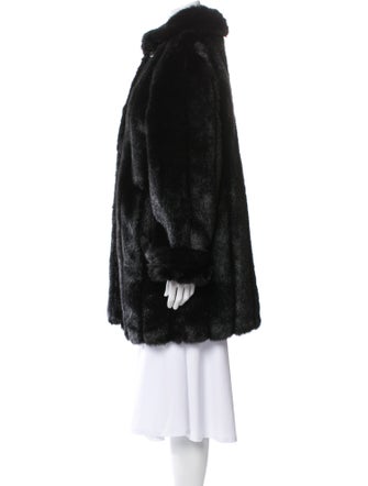 Dennis Basso Faux Fur Faux Fur Coat