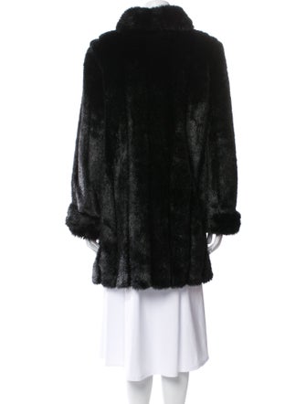 Dennis Basso Faux Fur Faux Fur Coat