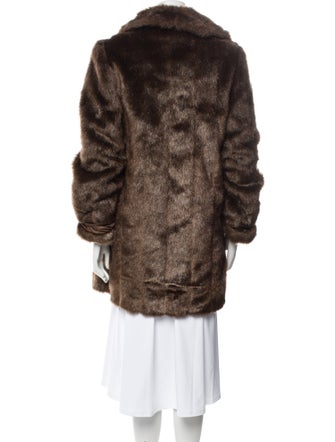 Dennis Basso Faux Fur Faux Fur Coat