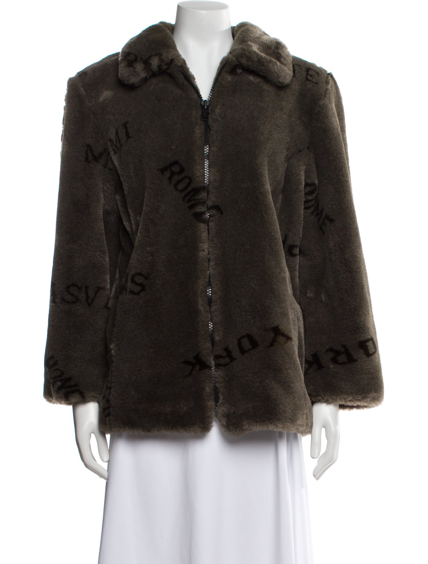 Dennis Basso Faux Fur Jacket