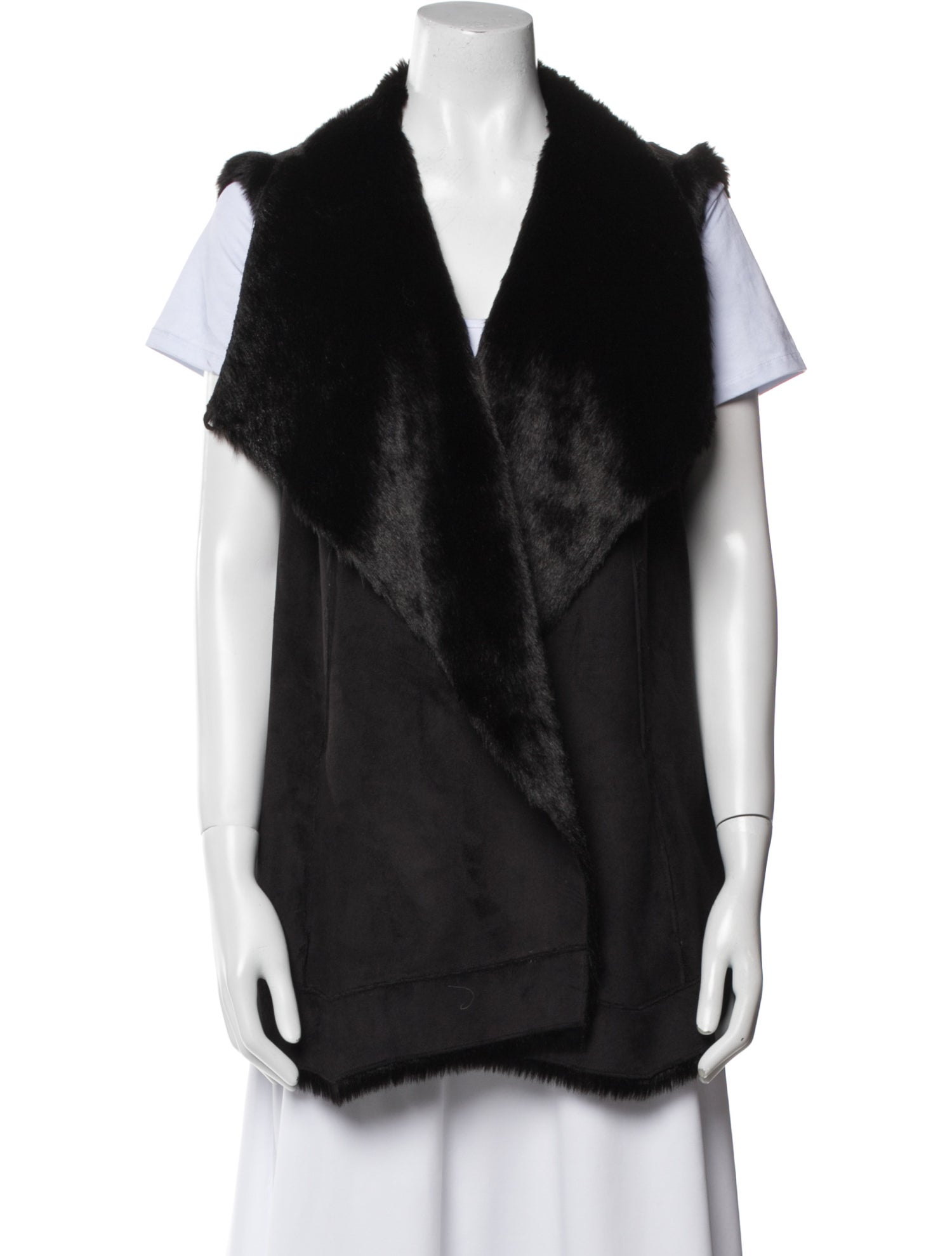 Dennis Basso Faux Leather Vest