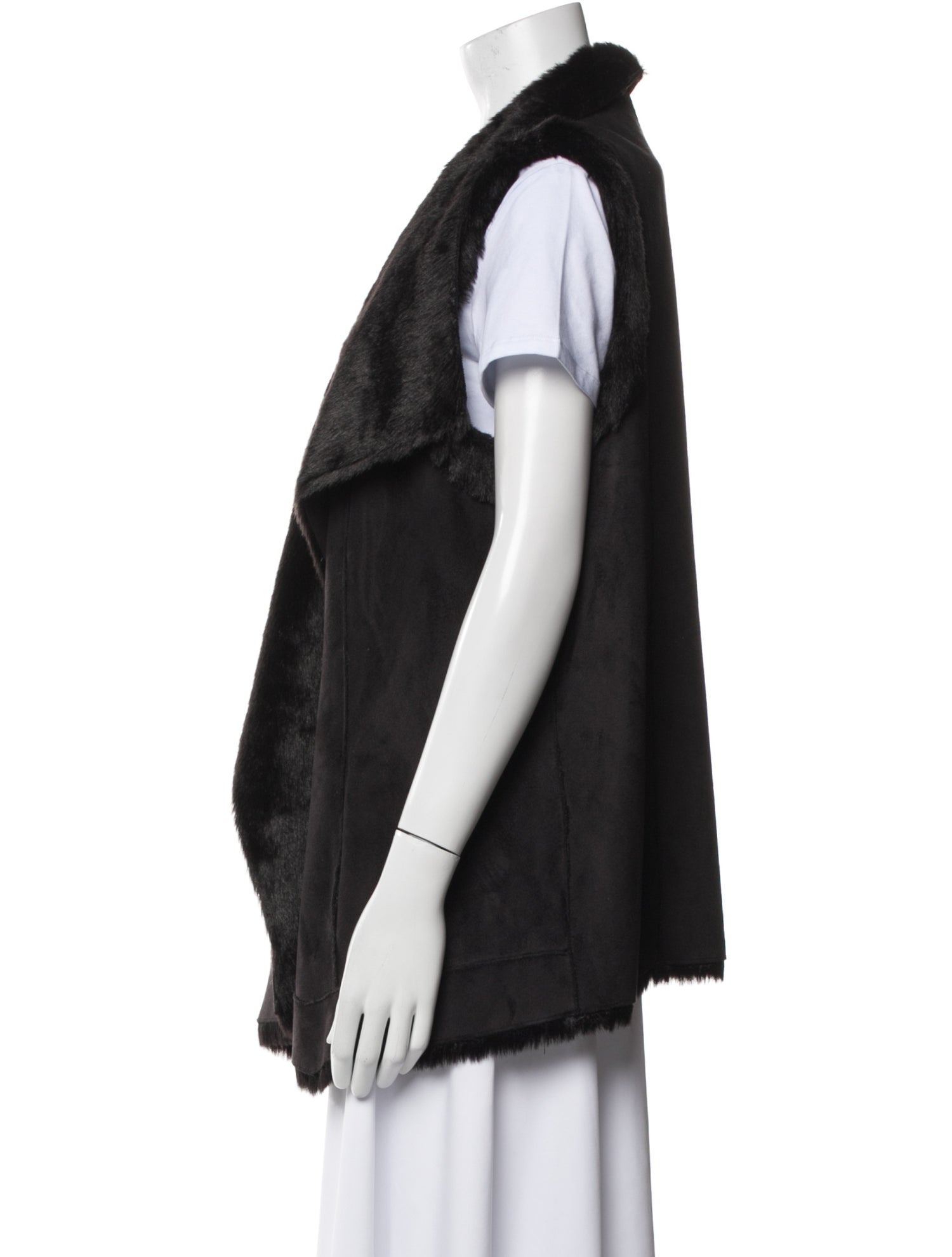 Dennis Basso Faux Leather Vest