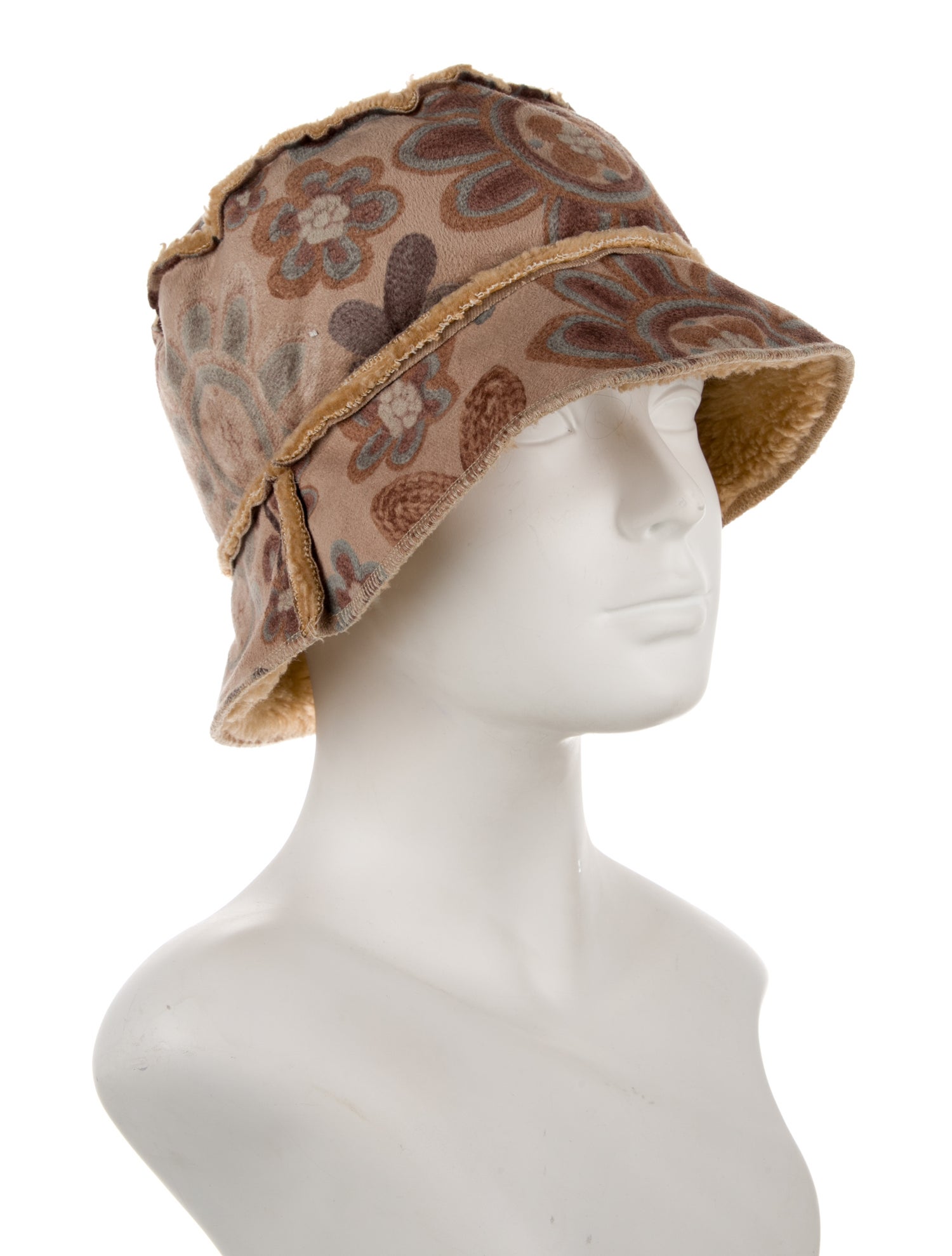 Dennis Basso suede bucket hat