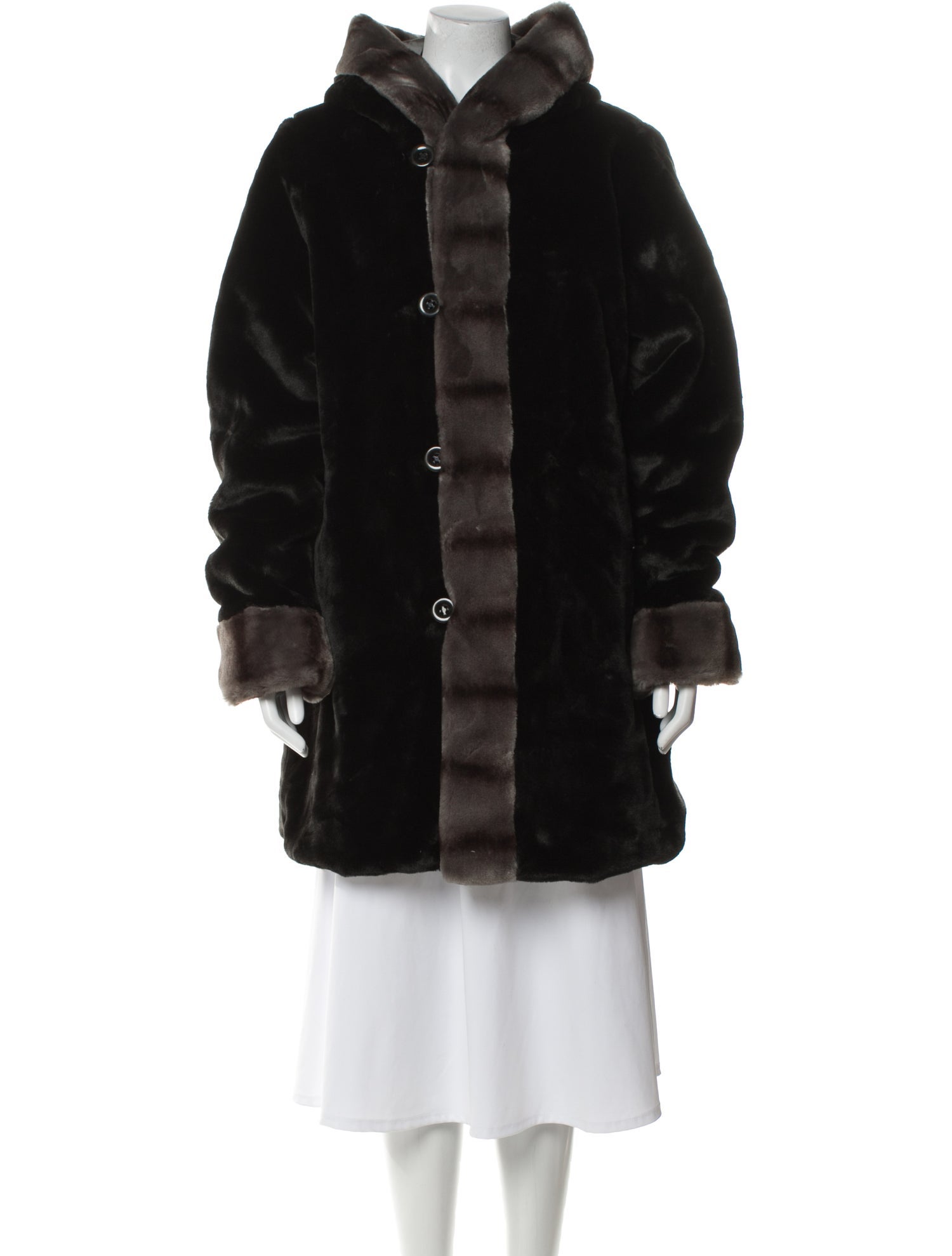 Dennis Basso Faux Fur Coat