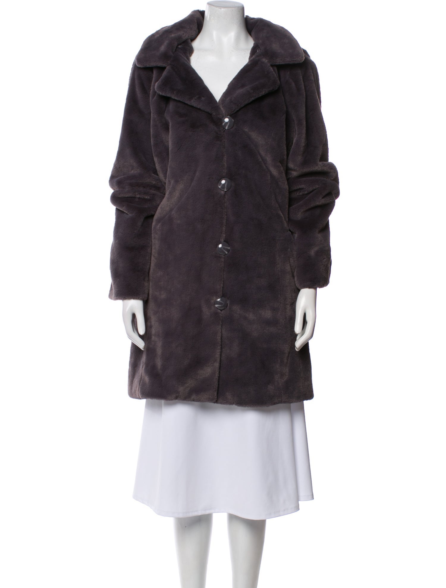 Dennis By Dennis Basso Faux Fur Faux Fur Coat