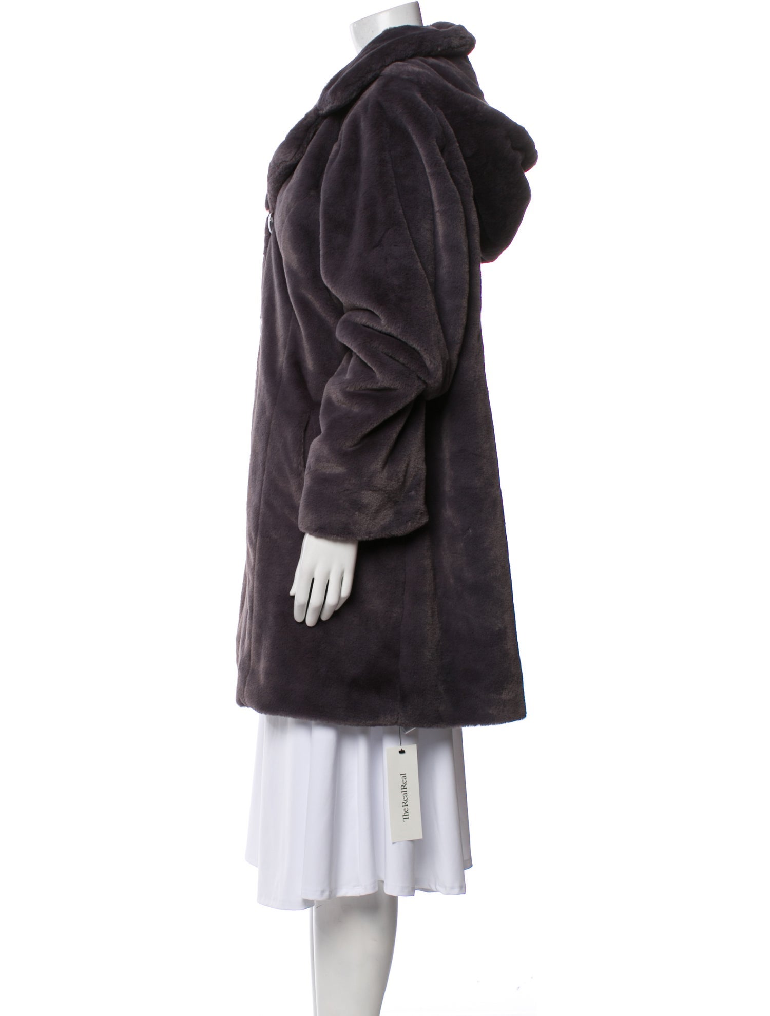 Dennis By Dennis Basso Faux Fur Faux Fur Coat