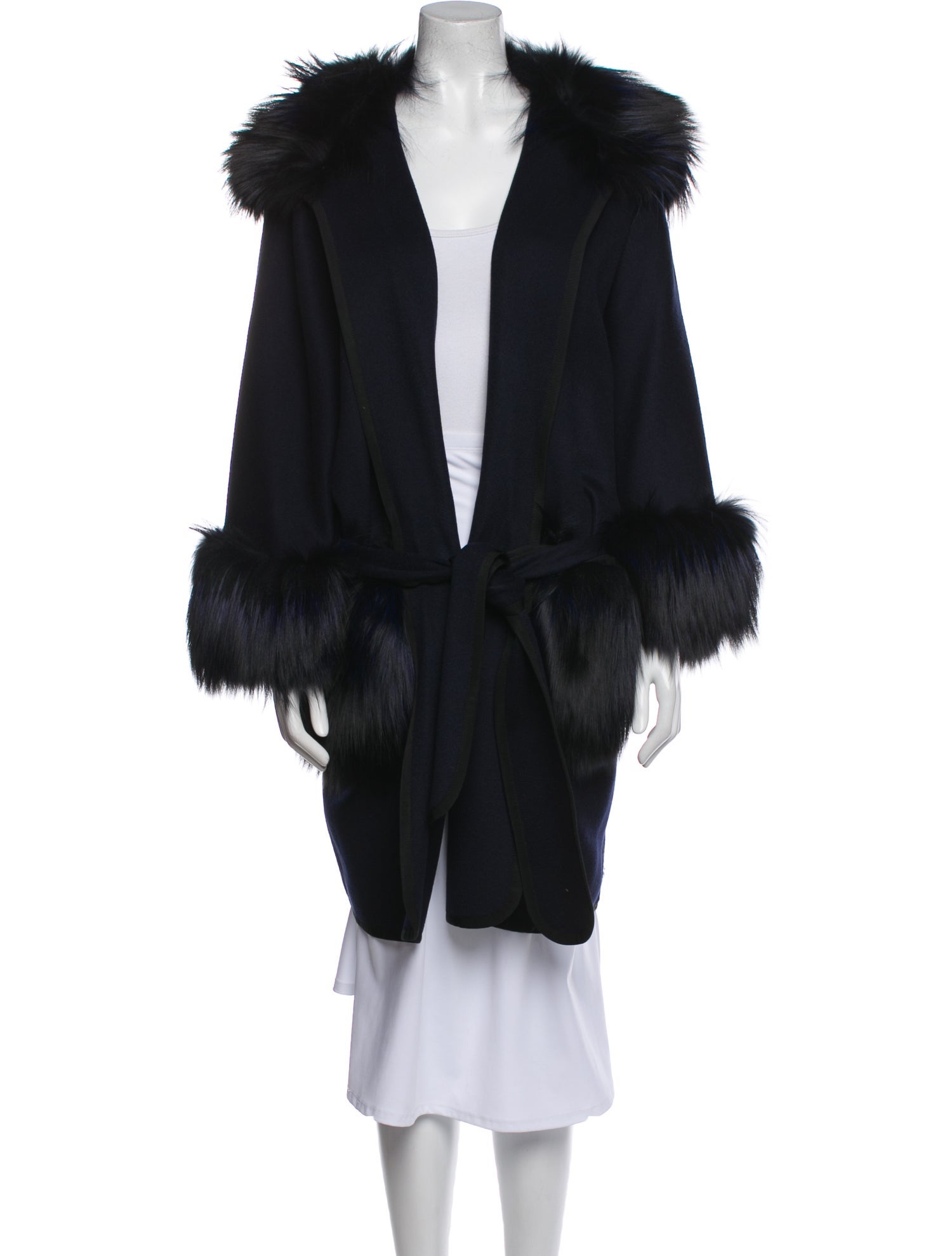 Dennis Basso Faux Fur Coat