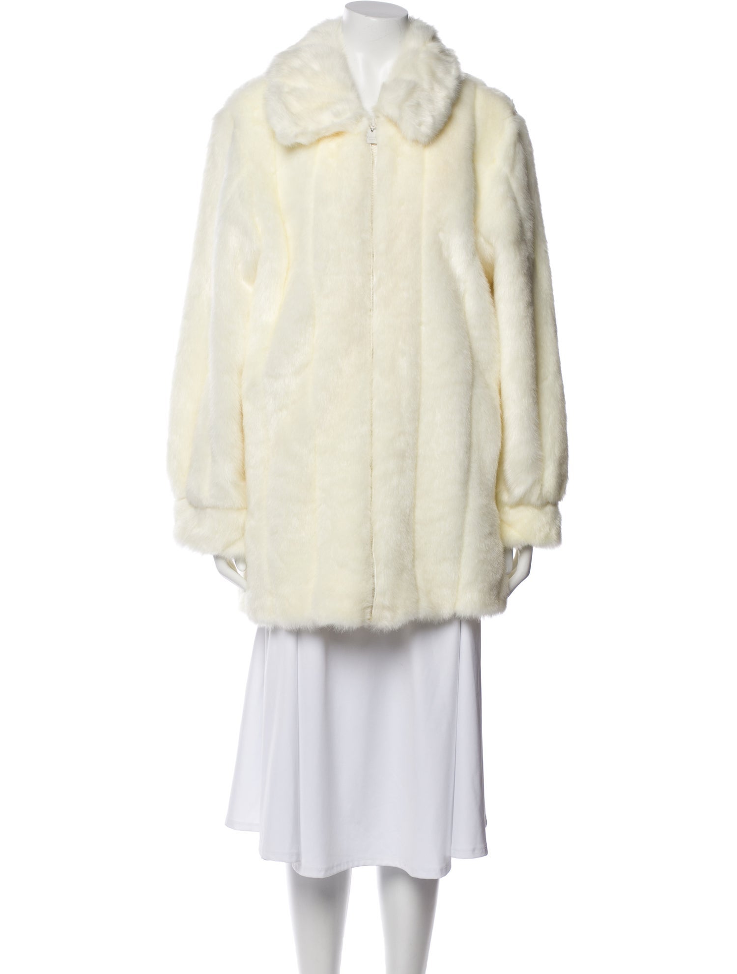 Dennis Basso Vintage Faux Fur Faux Fur Jacket