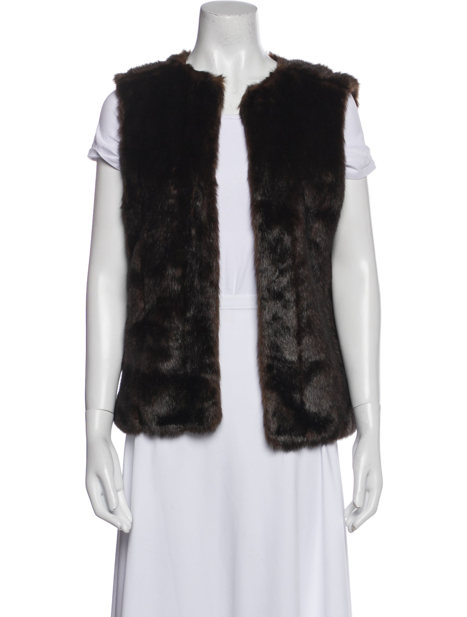 Dennis Basso Faux Fur Vest