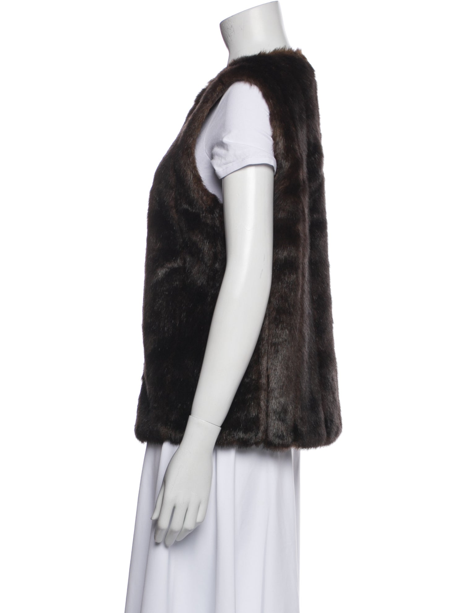 Dennis Basso Faux Fur Vest