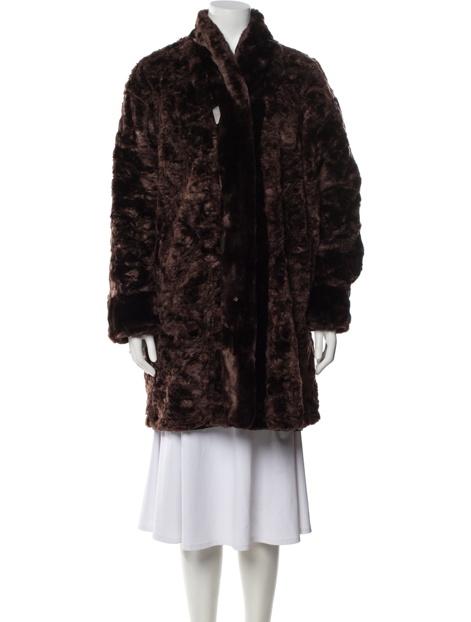 Dennis Basso Faux Fur Coat