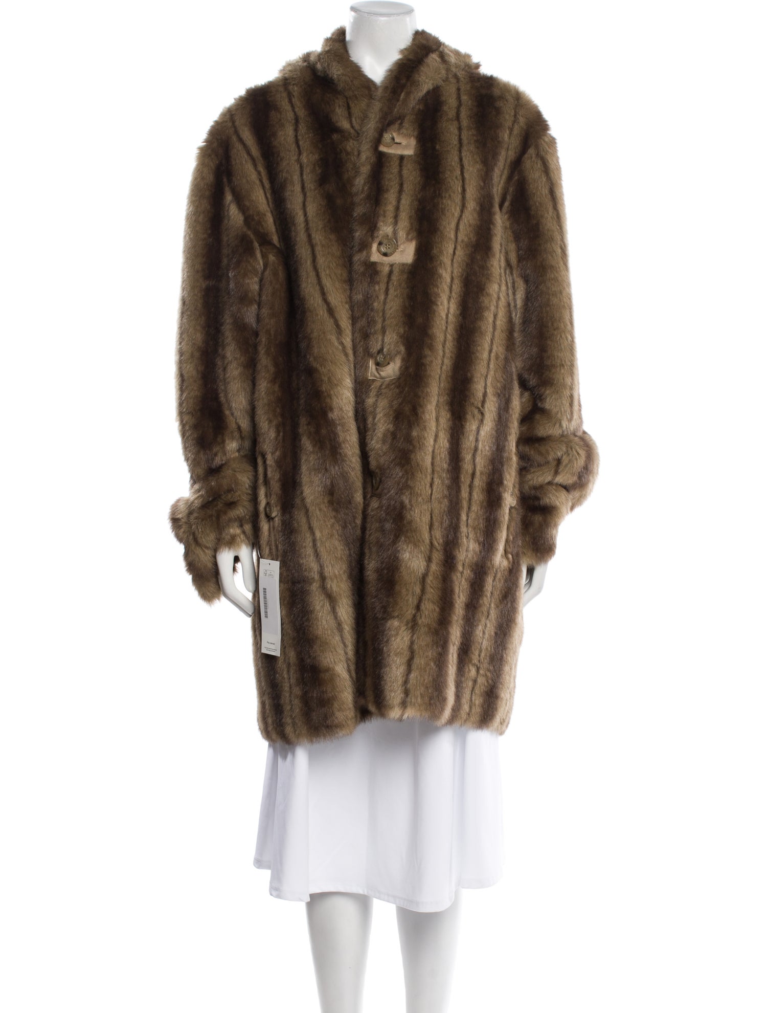 Dennis Basso Faux Fur Coat