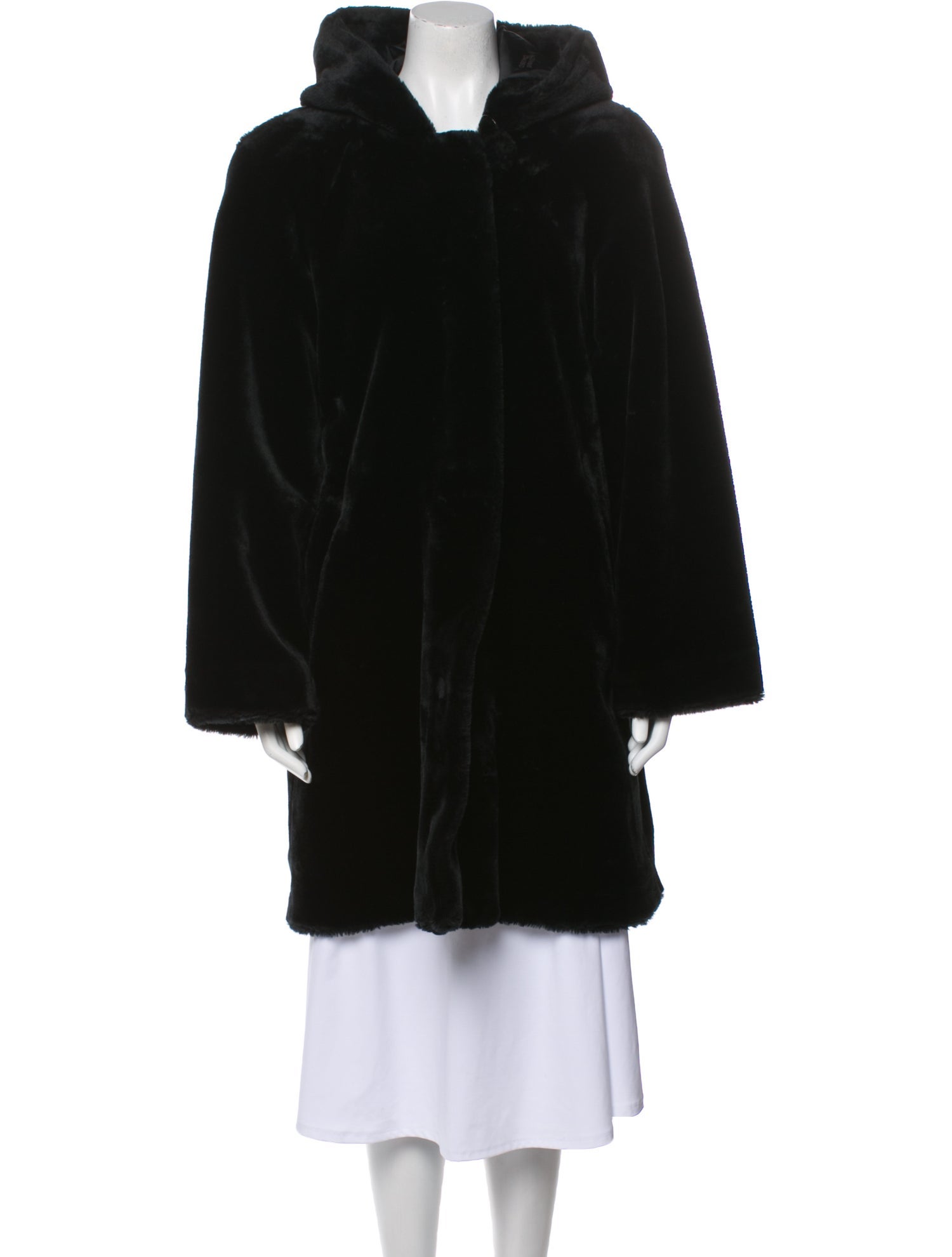 Dennis Basso Faux Fur Faux Fur Coat