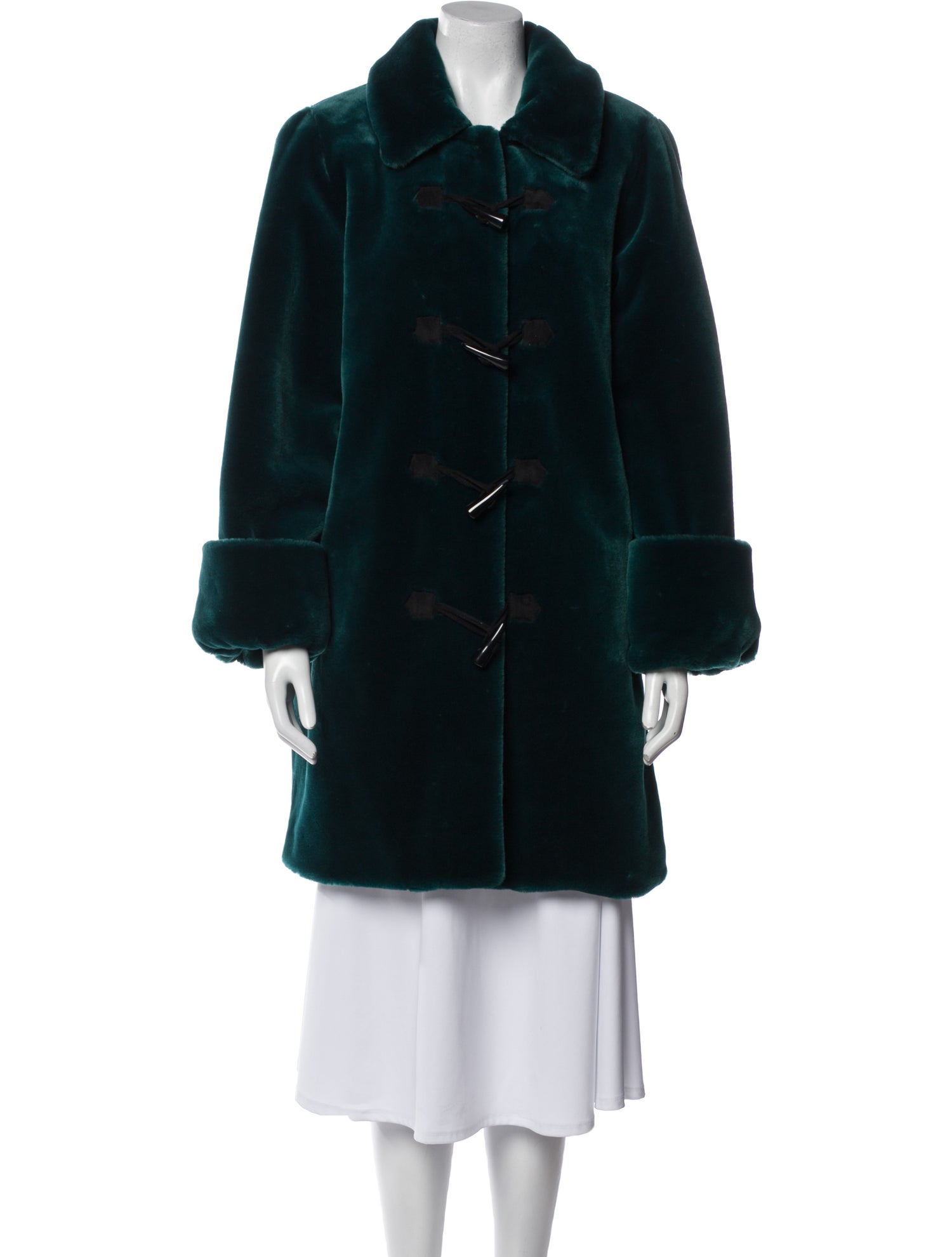 Dennis Basso Faux Fur Faux Fur Coat