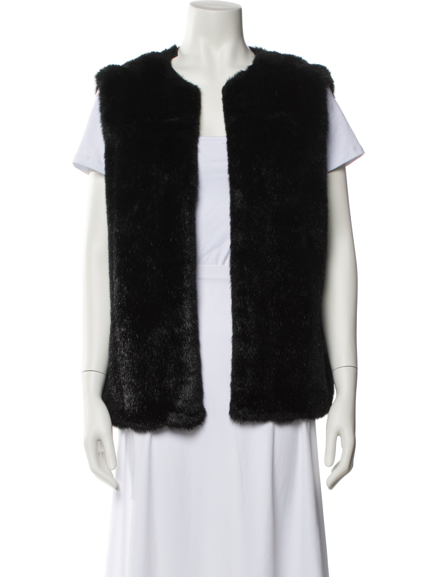 Dennis Basso Faux Fur Vest