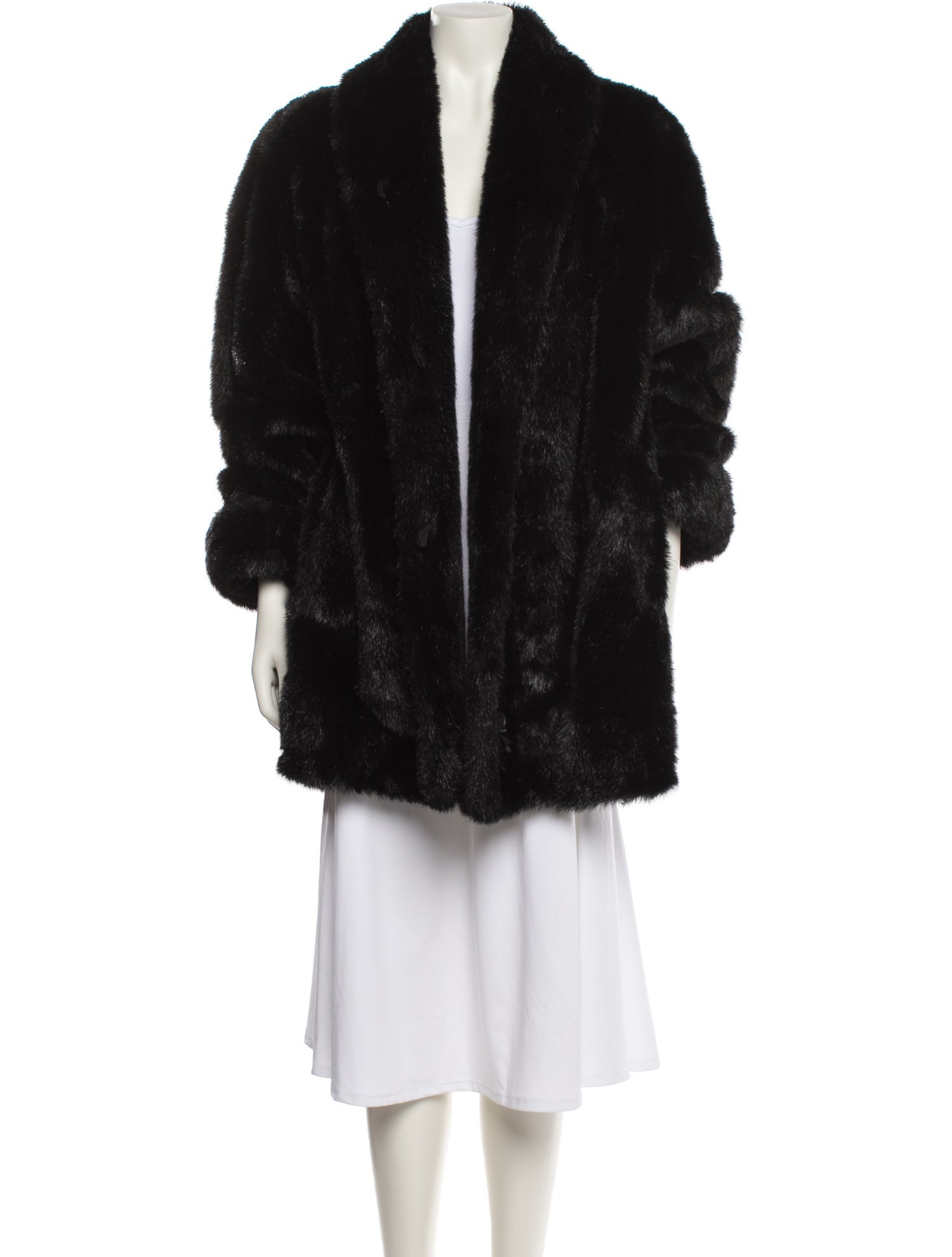 Dennis Basso Faux Fur Coat