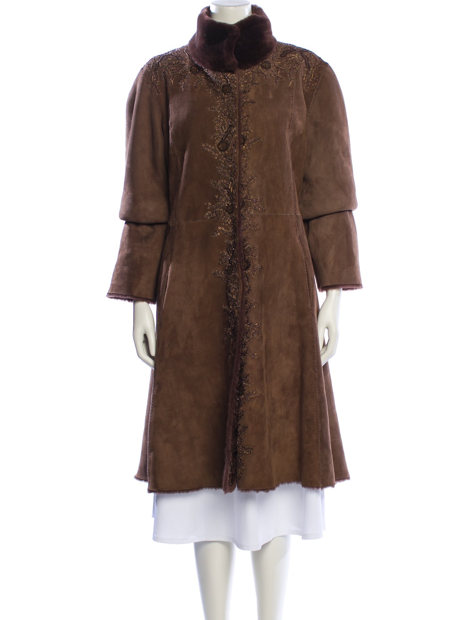 Dennis Basso Shearling Fur Coat