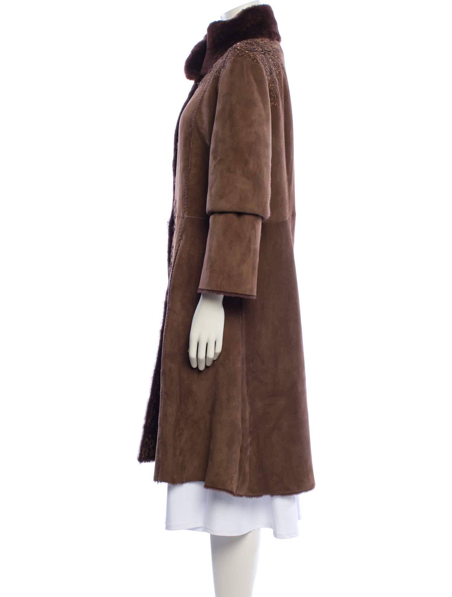 Dennis Basso Shearling Fur Coat