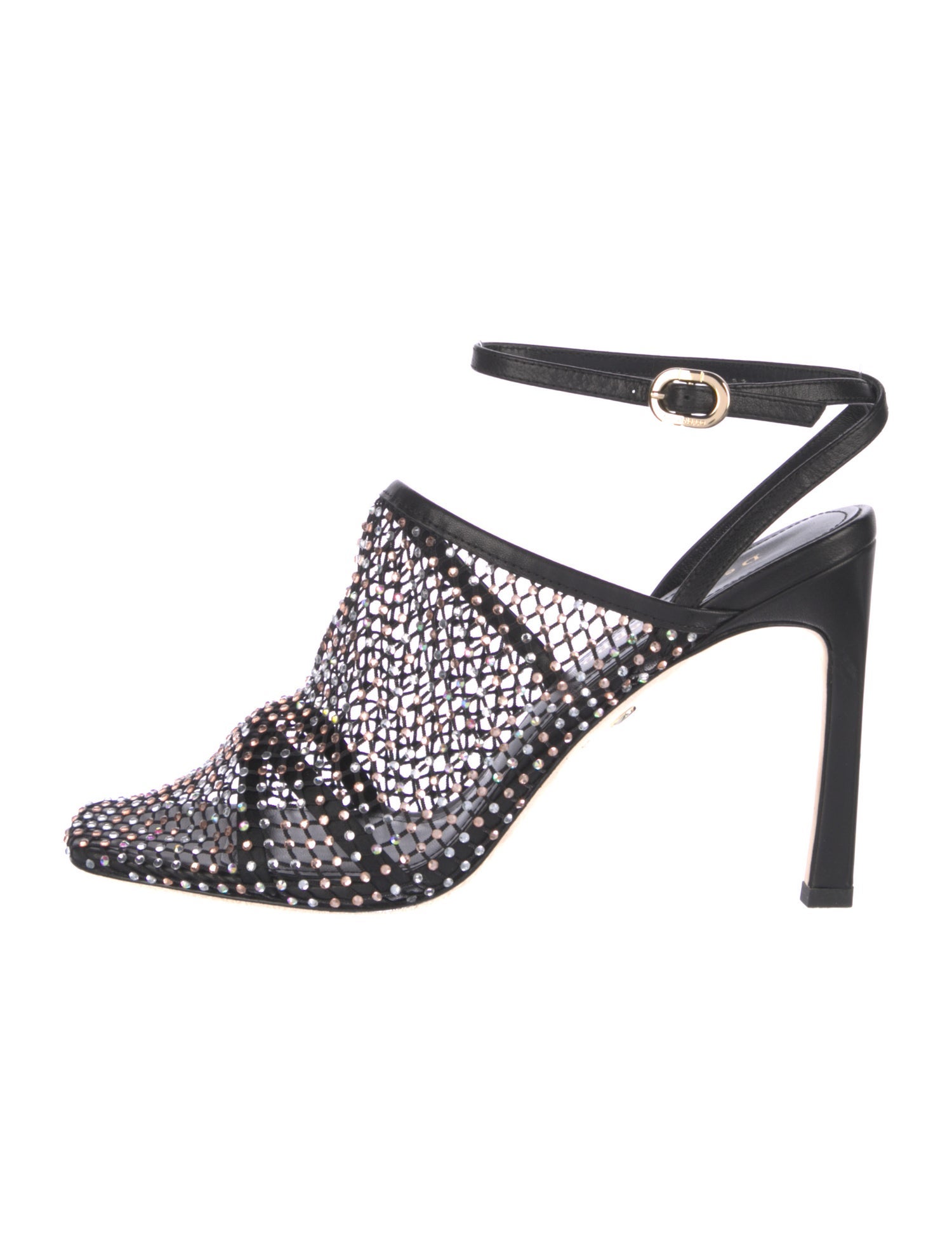 Dee Ocleppo Crystal Embellishments Slingback Sandals