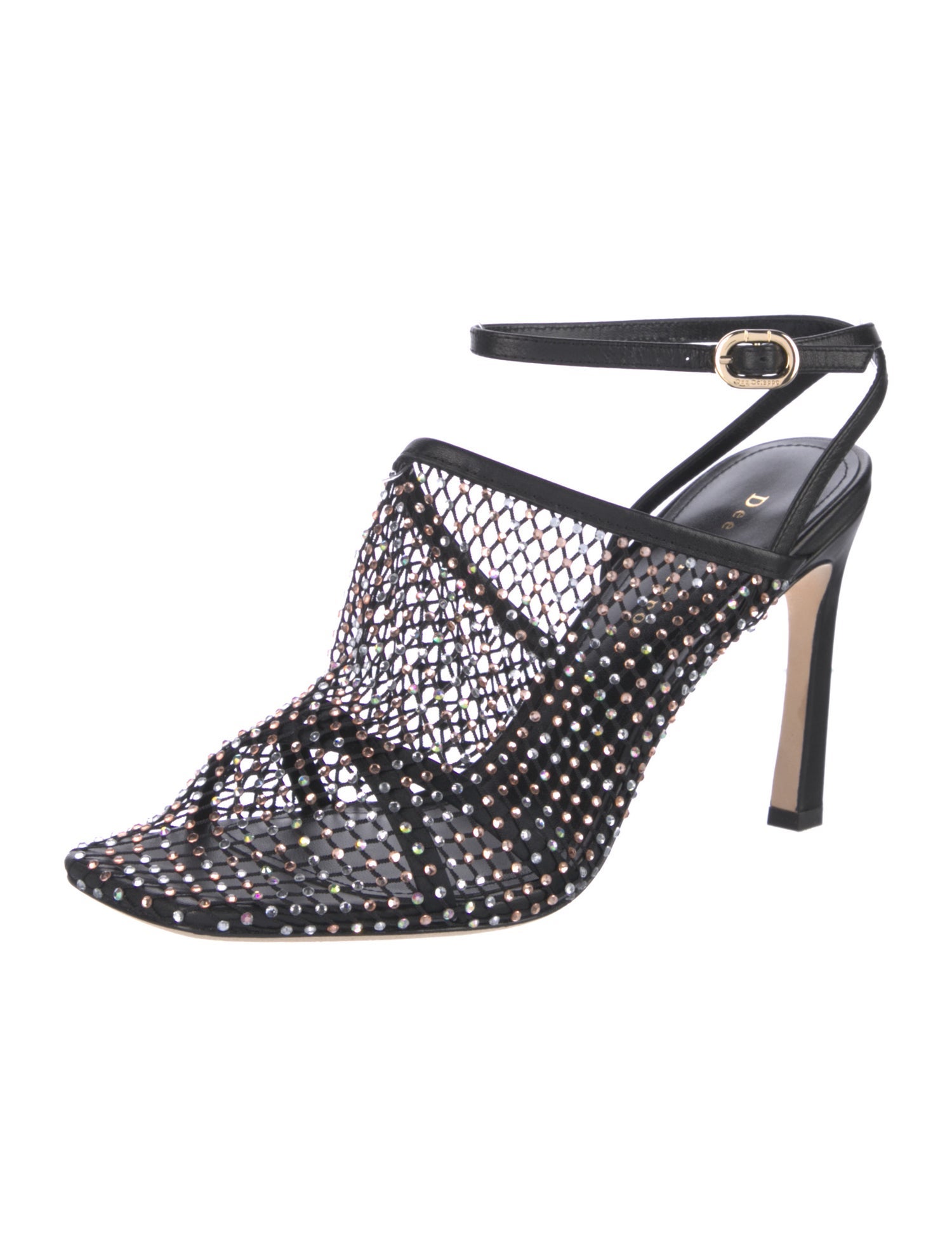 Dee Ocleppo Crystal Embellishments Slingback Sandals