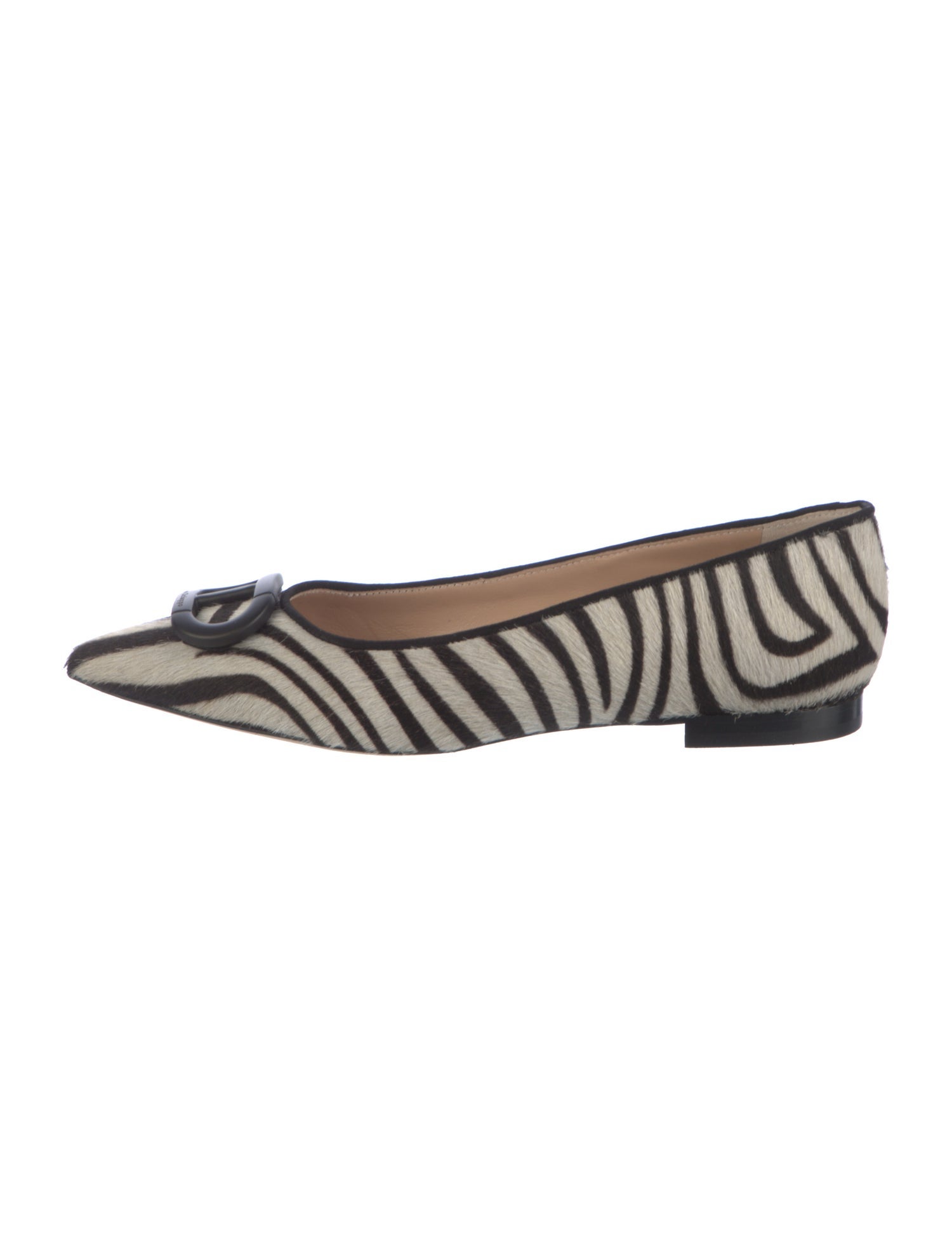 Dee Ocleppo Ponyhair Animal Print Ballet Flats
