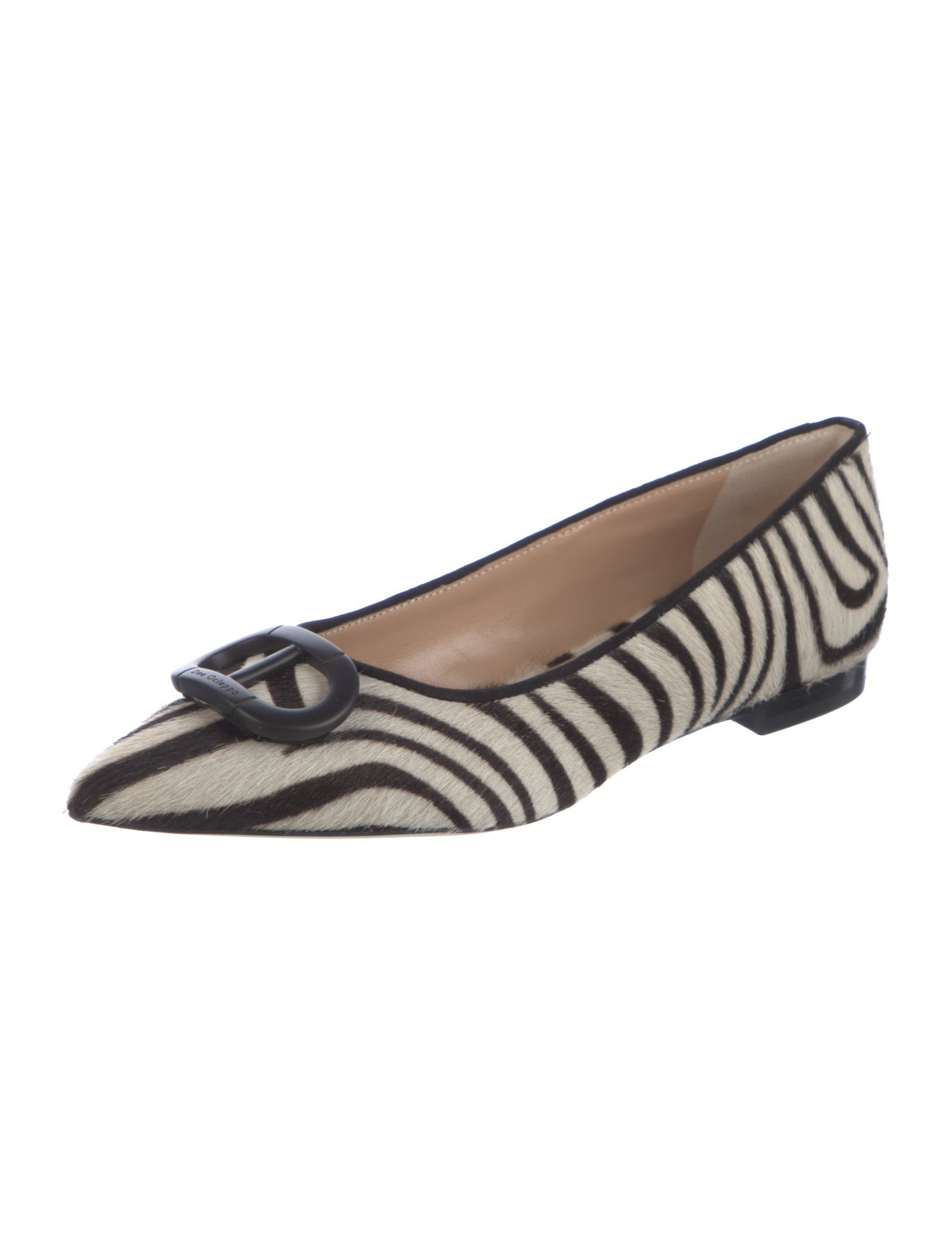 Dee Ocleppo Ponyhair Animal Print Ballet Flats