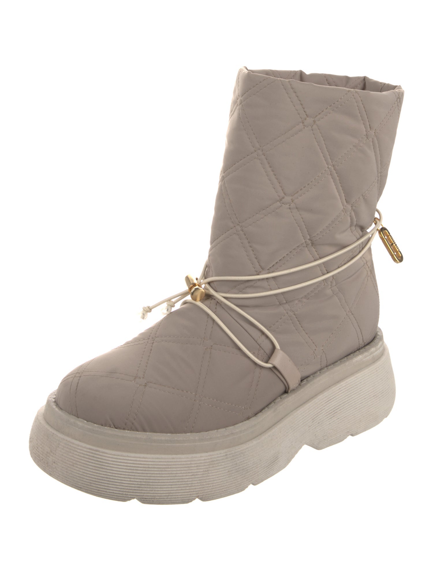 Dee Ocleppo Nylon Colorblock Pattern Lace-Up Boots