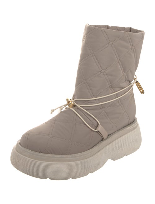 Dee Ocleppo Nylon Colorblock Pattern Lace-Up Boots