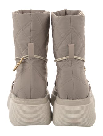 Dee Ocleppo Nylon Colorblock Pattern Lace-Up Boots