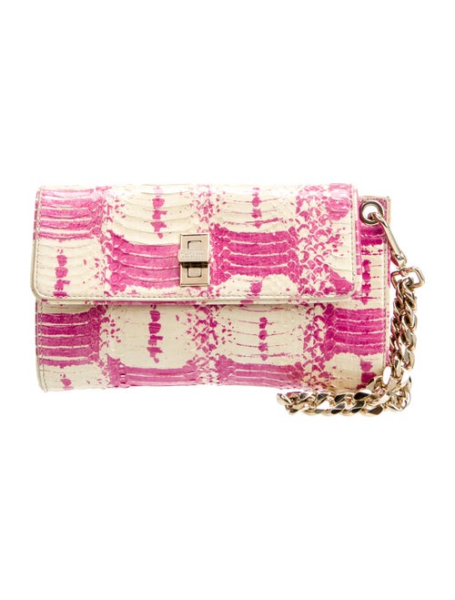 Dee Ocleppo Embossed Leather Clutch