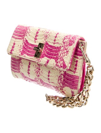 Dee Ocleppo Embossed Leather Clutch