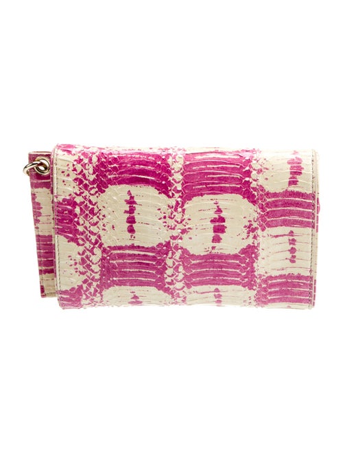 Dee Ocleppo Embossed Leather Clutch